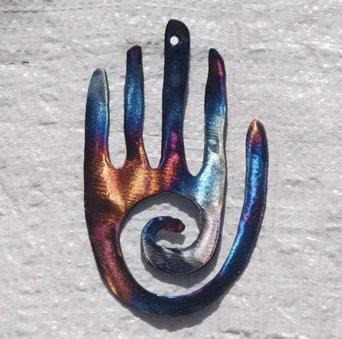 Healing Hand Metal Wall Art