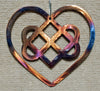 Celtic Heart with Knot Metal Art Sculpture