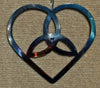 Celtic Heart with Triquetra Metal Art Sculpture