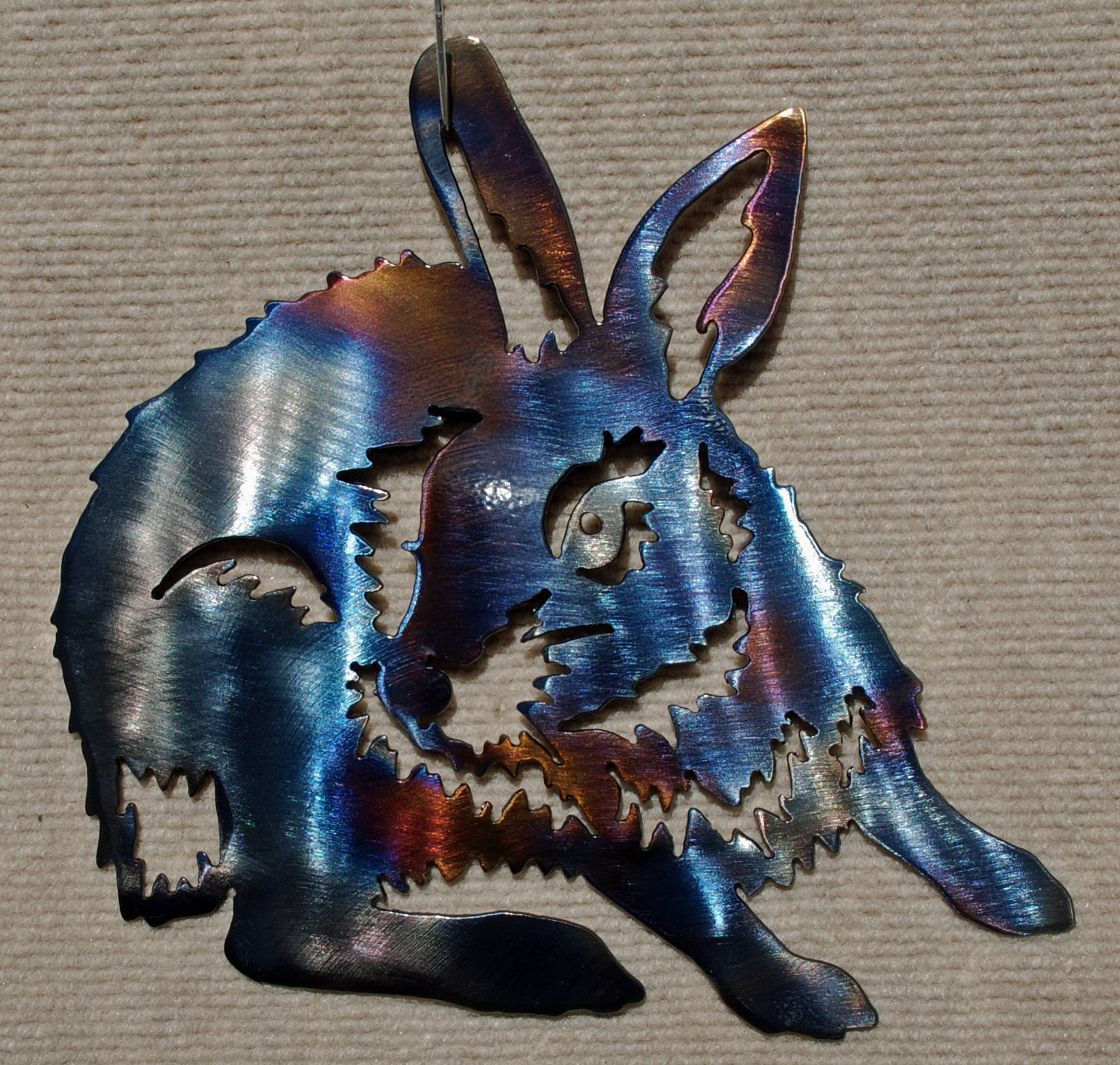 Rabbit Metal Art