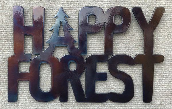 Happy Forest Metal Art