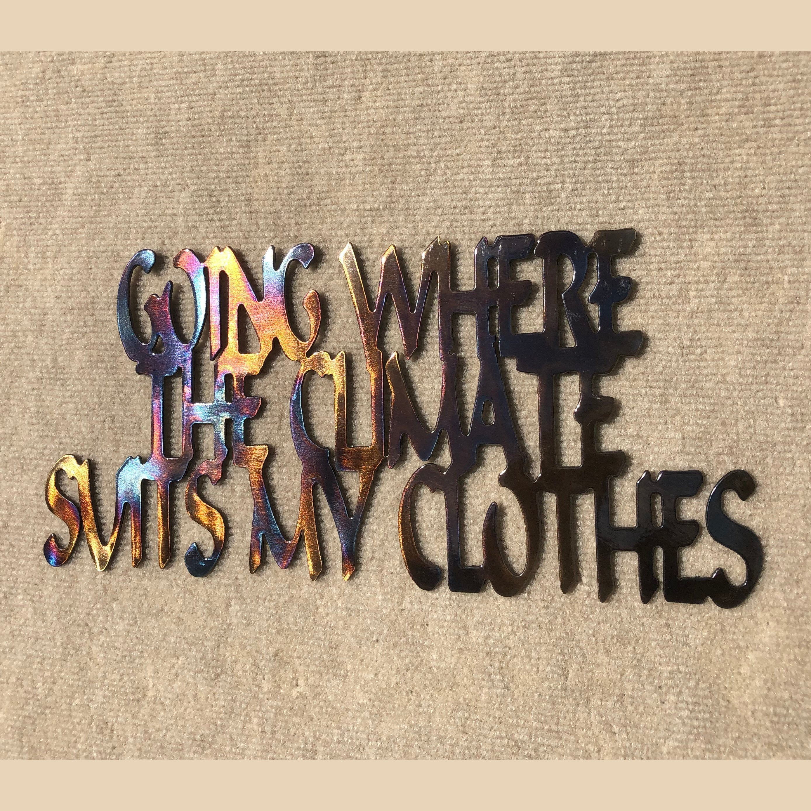 Going Where the Climate Suits My Clothes Metal Art - 14