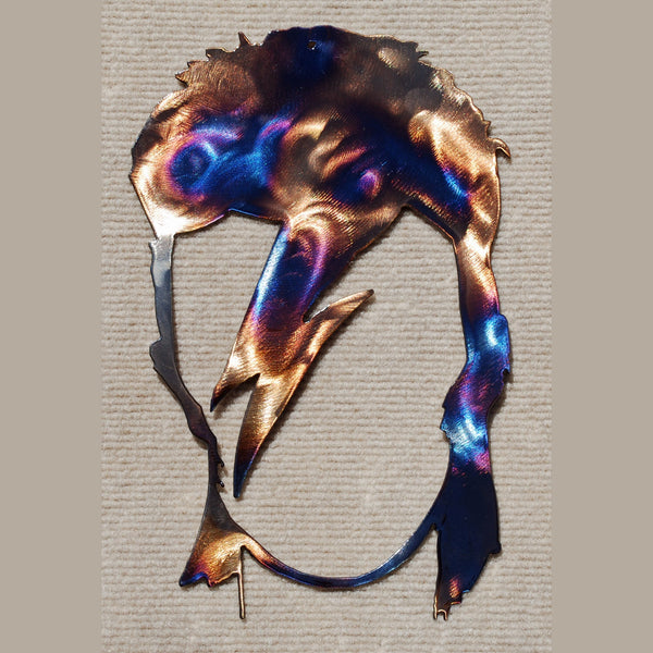 David Bowie Aladdin Sane Metal Art Sculpture