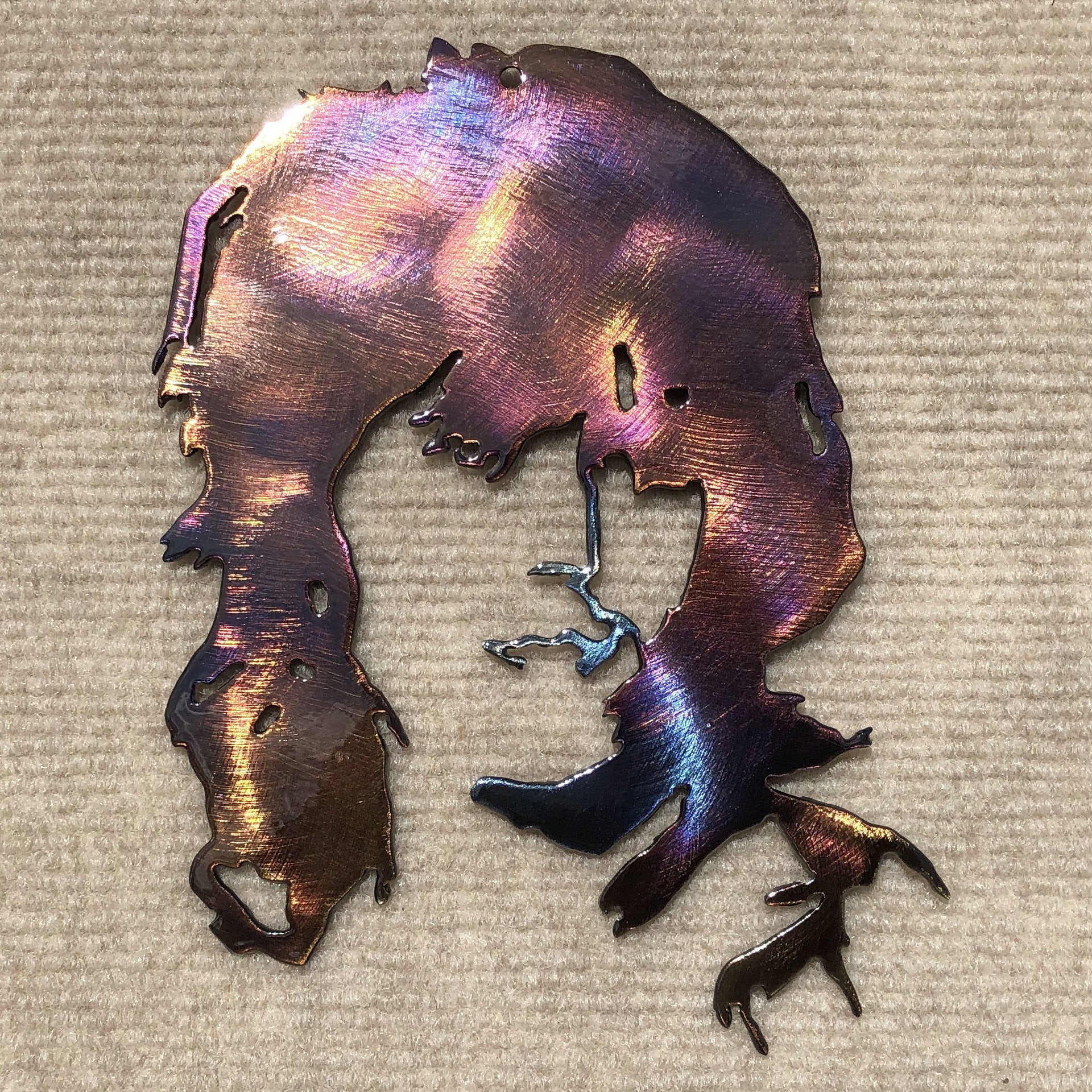 Keith Richards / Rolling Stones Metal Art Sculpture