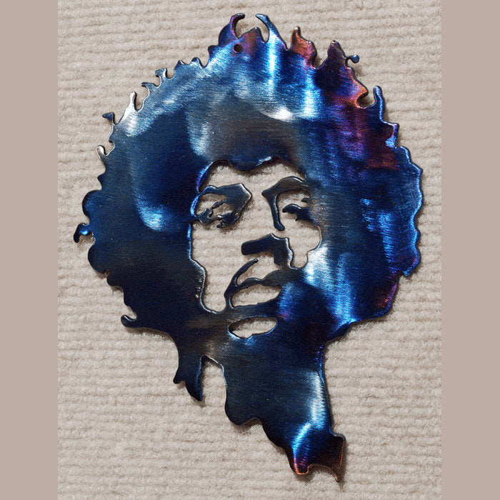 Jimi Hendrix Metal Art Sculpture