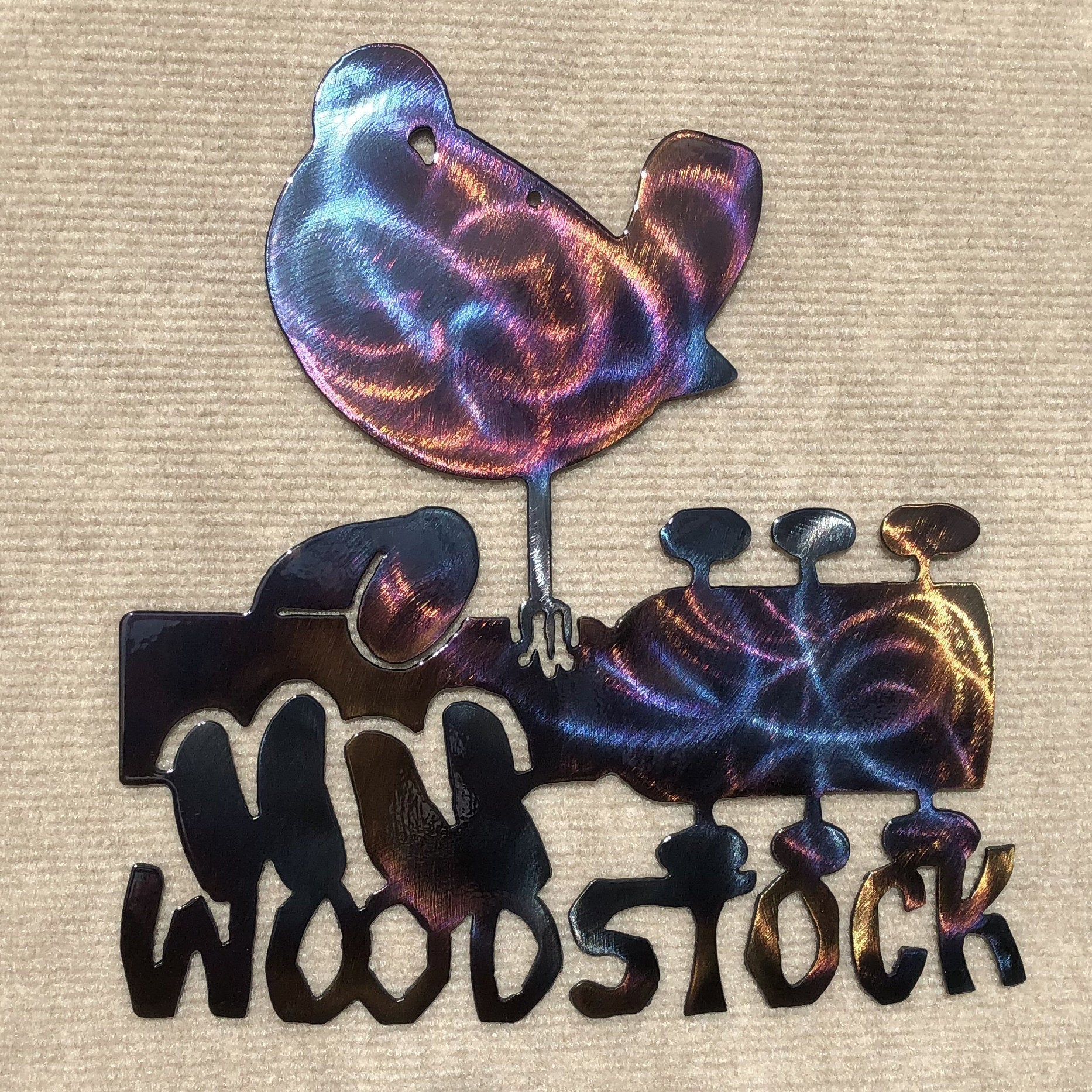 Woodstock Metal Art Sculpture