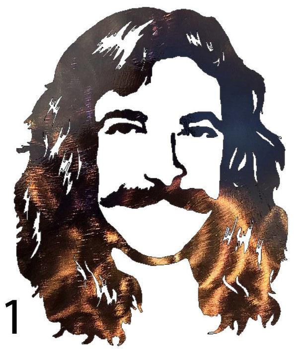 Neil Peart of Rush Metal Art Sculpture - 11" or 7" - 1970s or 1990s!