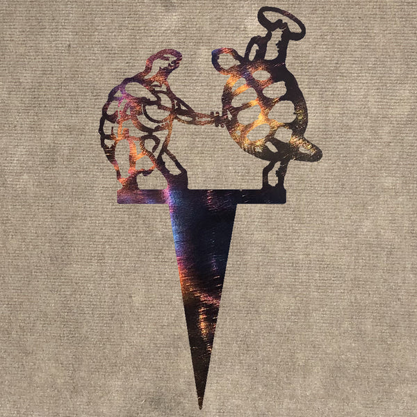 Grateful Dead Terrapin Turtles Metal Garden Stake 8", 14" or 18" or custom size