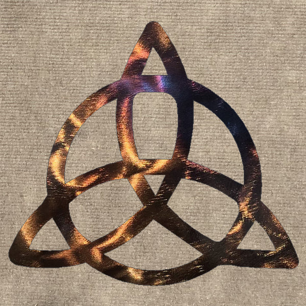 Triquetra Metal Art Sculpture