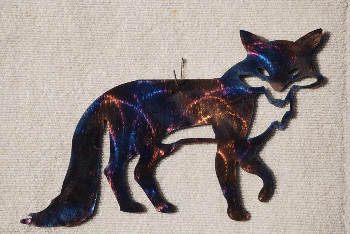 Fox Metal Art Sculpture