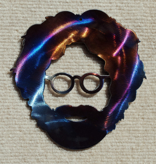 Jerry Garcia of the Grateful Dead Metal Art