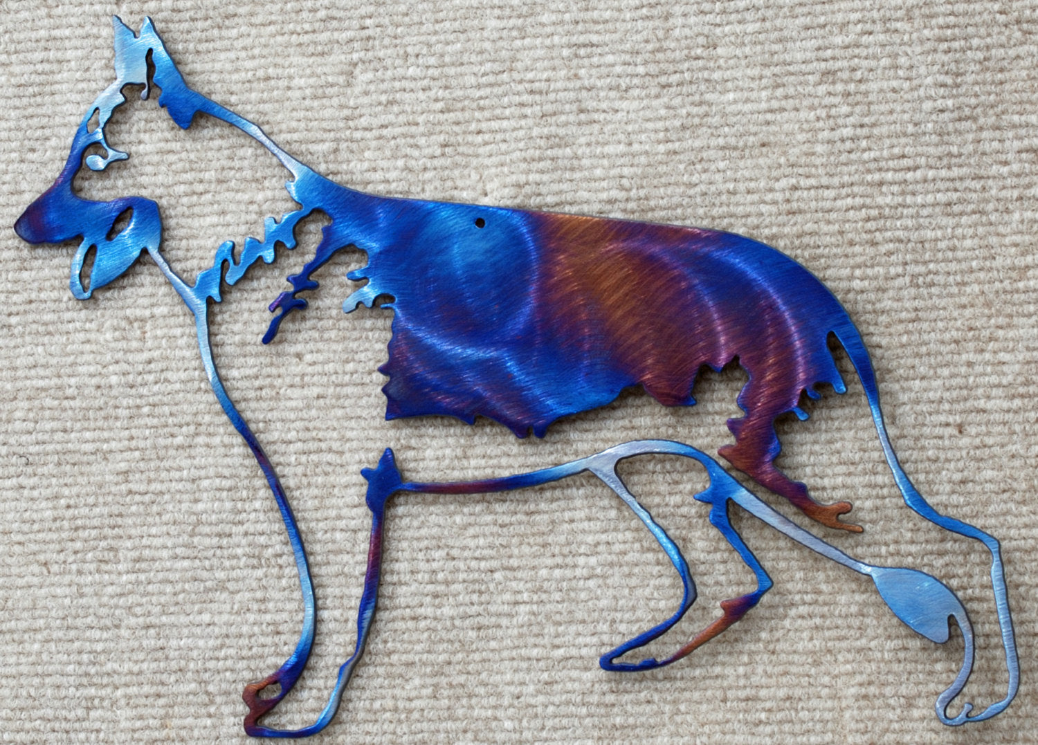 German Shepherd Metal Art