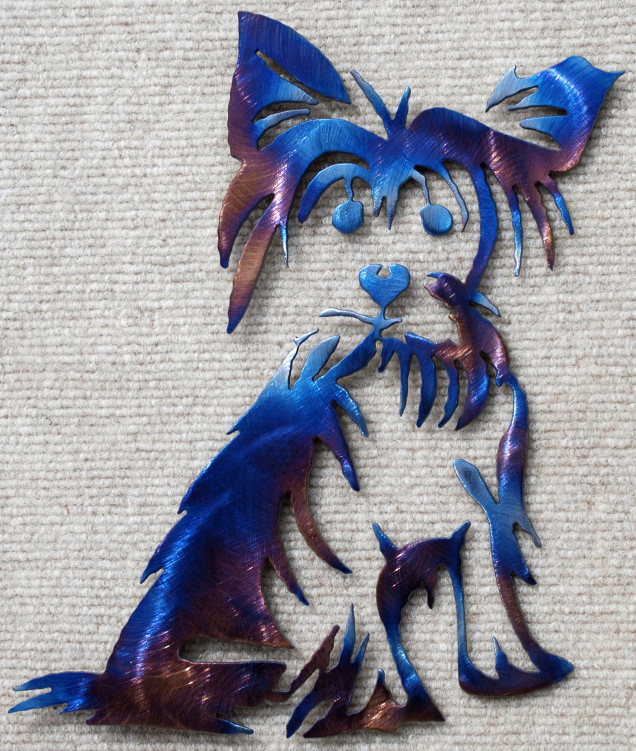 Yorkshire Terrier Metal Art