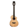 Kala Contour KA-CT-SSRW-TG-C solid spruce rosewood tenor cutaway ukulele, front view