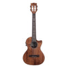 Kala KA-SA-TE-C all-solid acacia tenor ukulele, front-left view with Fishman Kula preamp