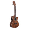 Kala KA-SA-TE-C tenor ukulele, front-left view showing Venetian cutaway and maple binding
