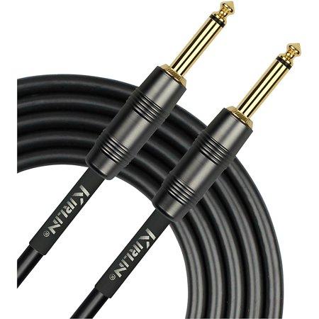 Kirlin 22AWG Instrument Cable Black straight Straight 20 - El Cajon Guitars and Music