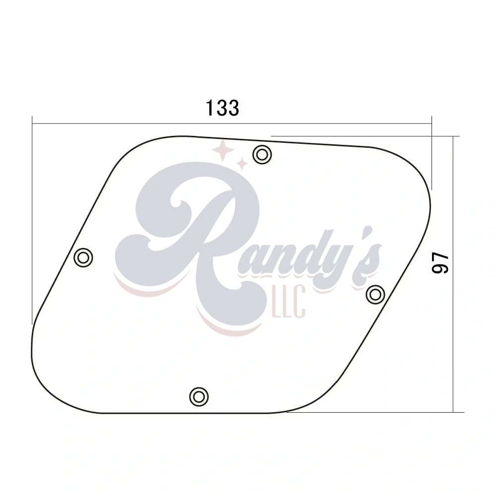 Diamond Control Cover/Rear Cavity Back Plate - Fits Gibson® Les Paul® - CLOSEOUT