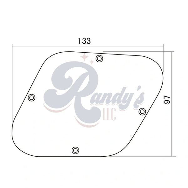 Diamond Control Cover/Rear Cavity Back Plate - Fits Gibson® Les Paul® - CLOSEOUT