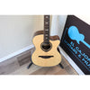 Lâg HyVibe 50 Auditorium Bevel Cutaway Smart Guitar – HV50ACE-2512LT22580 - front body and neck from slight downward angle.