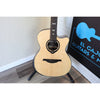 Lâg HyVibe 50 Auditorium Bevel Cutaway Smart Guitar – HV50ACE-2512LT22580 - front face with lower neck showing detail at El Cajon Guitars and Music.