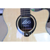 Lâg HyVibe 50 Auditorium Bevel Cutaway Smart Guitar – HV50ACE-2512LT22580 -Rosette and middle bout.