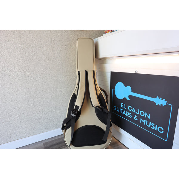 Lâg HyVibe 50 Auditorium Bevel Cutaway Smart Guitar – HV50ACE-2604LT07464 back of case.