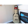 The Lâg Case that this Lâg HyVibe 10 HV10ACE come with, also showing the Warranty Registration Card, HyVibe H2 Manual, Truss rod adjustment tool, and USB charging cable for this guitar with Serial Number 2604LT07360.