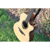 Lag Smart Guitar Hyvibe 30 Auditorium Cutaway Gloss at ECG Music - front body and neck
