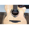 Lag Smart Guitar Hyvibe 30 Auditorium Cutaway Gloss at ECG Music...bridge and top