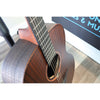 This Lâg Sauvage-A Auditorium Acoustic Guitar with Serial 2511LT20951, neck and body view from downward angle.