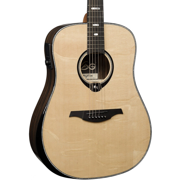 Lag Smart Guitar Hyvibe 50 Dreadnought Bevel Gloss - El Cajon Guitars and Music