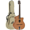 Lâg Swing SL100 Petite Bouche Gypsy Jazz Guitar – with soft shell case it comes with.