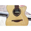 Lâg T218ACE Tramontane 218 Auditorium Acoustic-Electric Guitar – Natural Gloss - Serial Number 2511LT19929 - natural light at ECGMusic.com front.