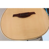 Lâg T218ACE Tramontane 218 Auditorium Acoustic-Electric Guitar – Natural Gloss - Serial Number 2511LT19929 - natural light at ECGMusic.com - top grain detail.