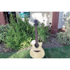 Lâg T218ACE Tramontane 218 Auditorium Acoustic-Electric Guitar – Natural Gloss - Serial Number 2511LT19929 - natural light at ECGMusic.com full guitar