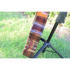 Lâg T218ACE Tramontane 218 Auditorium Acoustic-Electric Guitar – Natural Gloss - Serial Number 2511LT19929 - natural light at ECGMusic.com - cutaway side grain
