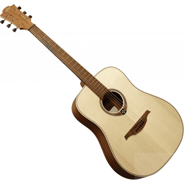 LAG TL70D - NAT Dreadnought Left - Handed Natural Acoustic Guitar - El Cajon Guitars and Music