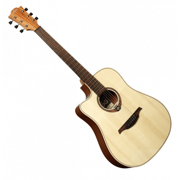 Lag TL70DCE - NAT Dreadnought Left - Handed Cutaway Acoustic - Electric Natural - El Cajon Guitars and Music