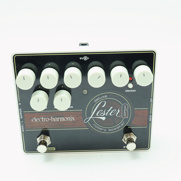 Electro-Harmonix Lester G Deluxe Rotary Speaker pedal, front view