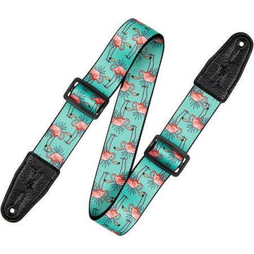 Levy's MPD2-121 Polyester Guitar Strap – Flamingos