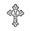 Initial Cross Personalized Gifts - Custom Metal Sign