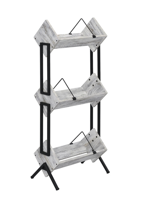 Musiea BX300 3 Tier Vinyl Record Holder for Albums, Magazine Display, Book and Files Organizer