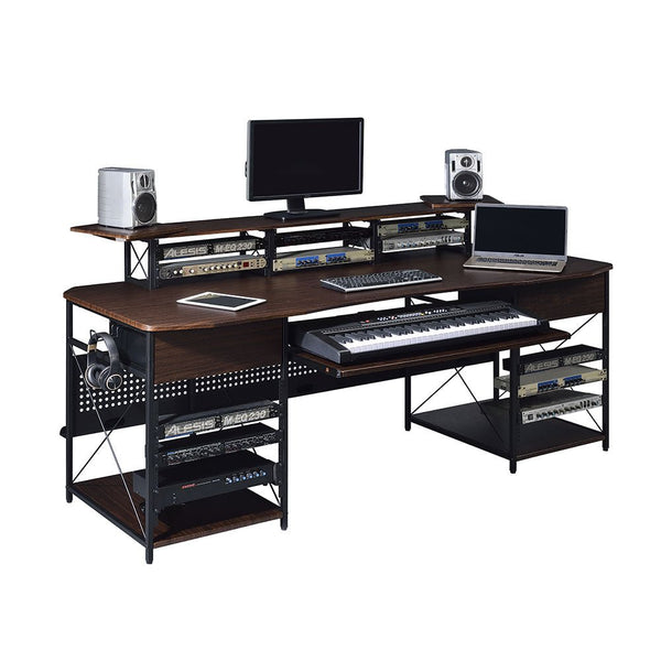 Musiea EX200 Series Pro Music Recording Studio Desk Workstation w/ 3 x 4U Rack and 2 x 9U Rack
