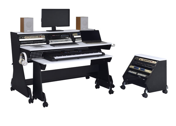 Musiea EX88 Series 88 Keys Pro Music Studio Desk Workstation with Rack Cabinet