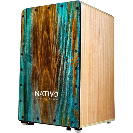 Nativo Percussion Studio Cajon with Syrah Face and Dual Adjustable Snares - El Cajon Guitars and Music