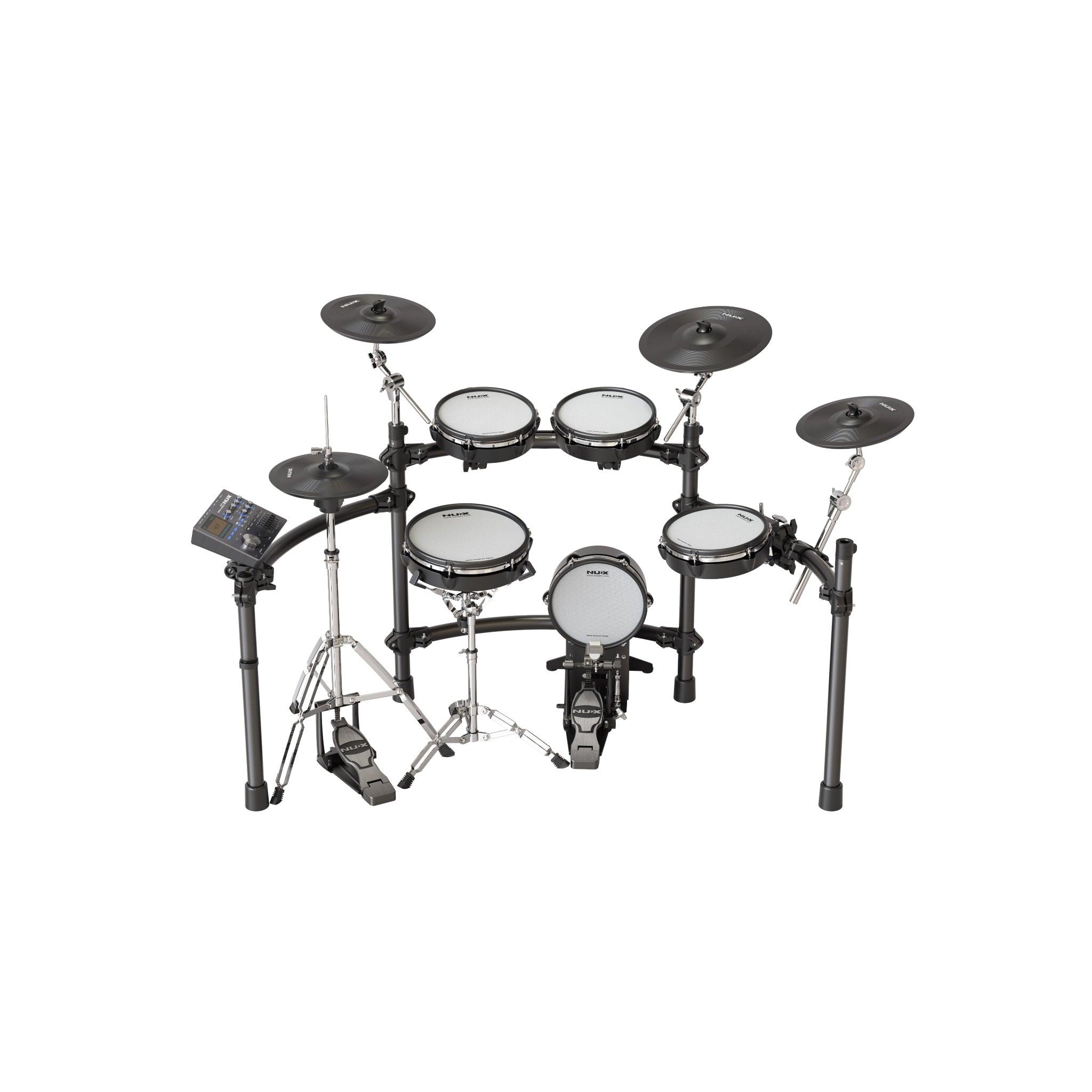 NUX DM - 8 Digital Drum Kit, Authentic Acoustic - Like Feel, Realistic Expressive Playing, Robust Rack System - El Cajon Guitars and Music