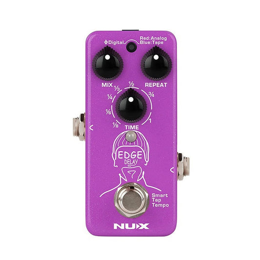 Nux Edge Delay Guitar Effects Pedal with Phi Digital Delay, Analog Delay - El Cajon Guitars and Music