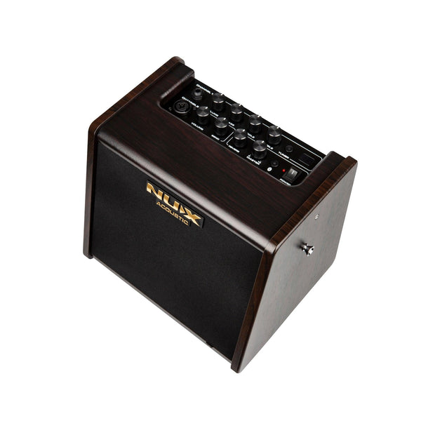 NUX Stageman AC 25 25W 2 Channel Modeling Rechargable Acoustic Amp with Bluetooth Brown - El Cajon Guitars and Music