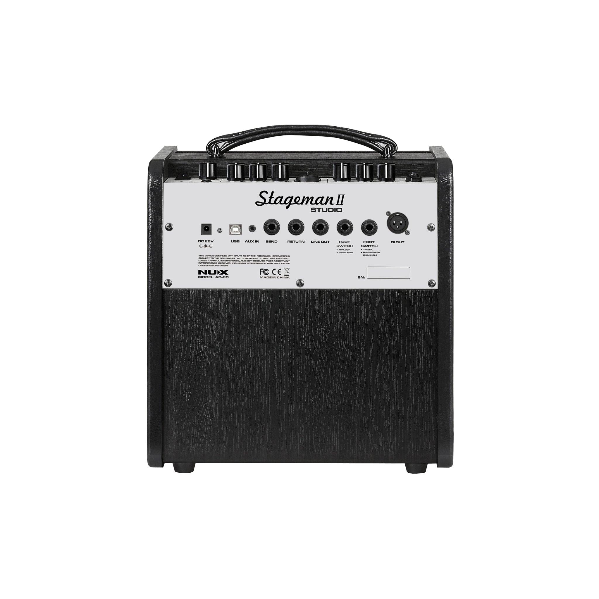 NUX Stageman AC - 60 Acoustic Guitar Amp with Drum Loop and Bluetooth - El Cajon Guitars and Music